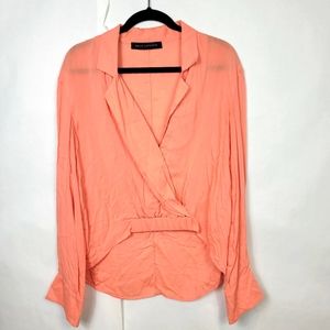 Sally LaPointe wrap blouse